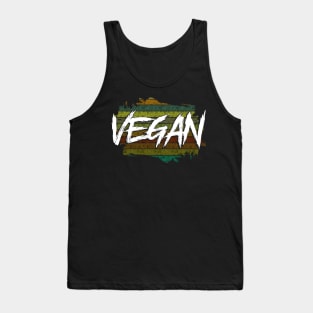 Retro Colored Vegan Stripes T-Shirt Tank Top